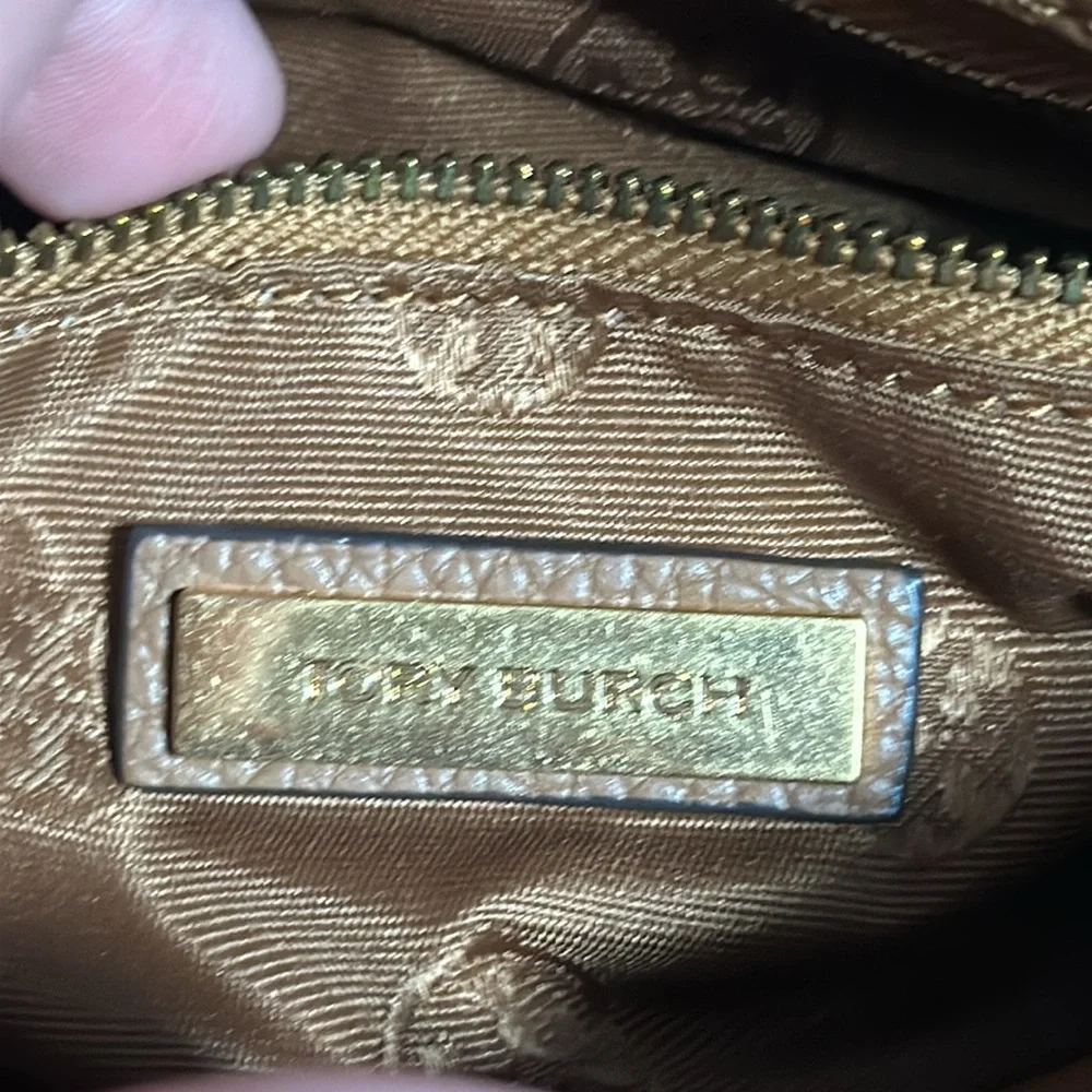 Tory Burch Britten Flap Shoulder Bag— Bark/209 - Picture 9 of 14